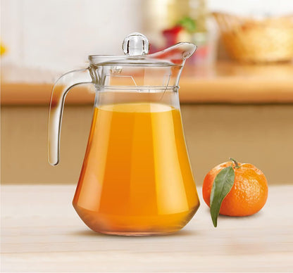 Treo by Milton Conical Fresh 1300 Glass Jug with Lid and Handle