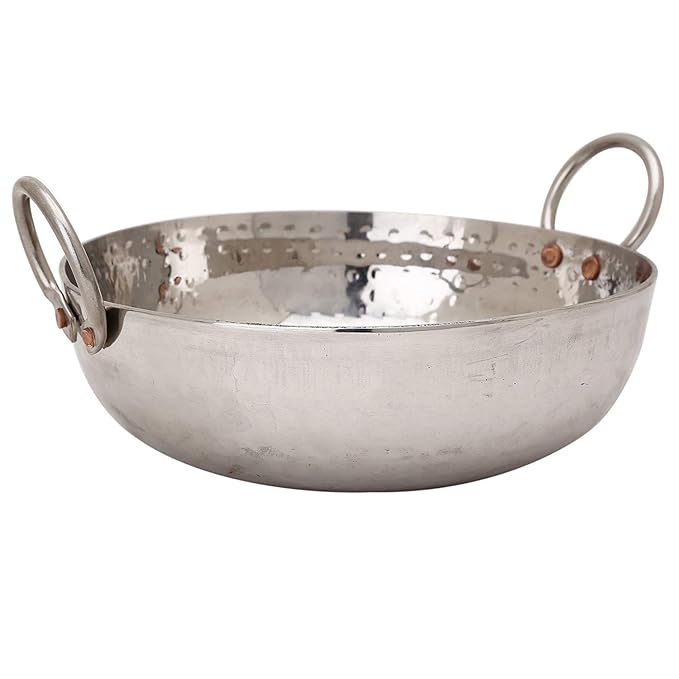 SS Sandwich Bottom Heavy Gauge Kadhai Cookware