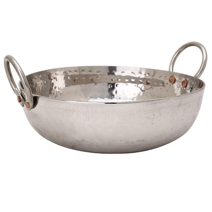 SS Sandwich Bottom Heavy Gauge Kadhai Cookware