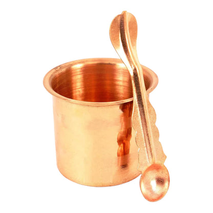 Copper Panchpatra Set with Achaman