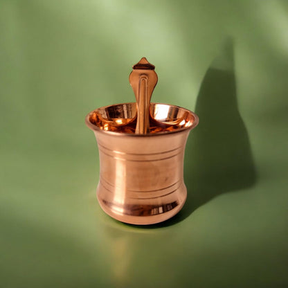 Copper Panchpatra Set - Damroo