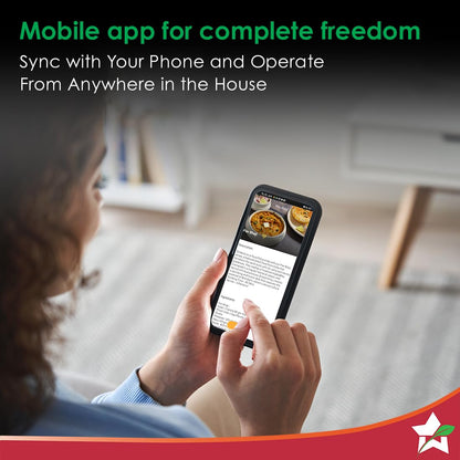 Wonderchef Chef Magic Kitchen Robot, Automatic Cooking Assistant, 500+ Recipes by Chef Sanjeev Kapoor, 15+ Cooking Modes, Create/Edit Recipes, Built-in Weighing Scale, Wi-fi & Phone App, 2-Yr Warranty