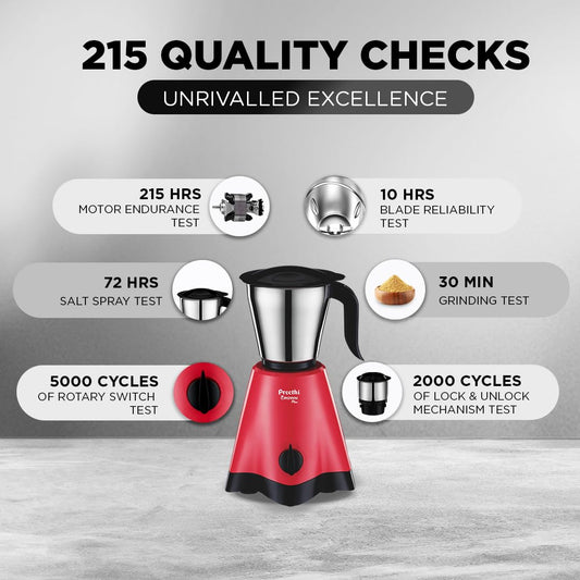 Preethi Mixer Grinder - Crown Plus 600 Watts