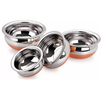 Copper Bottom Stainless Steel Handi Cookware Set with Lids