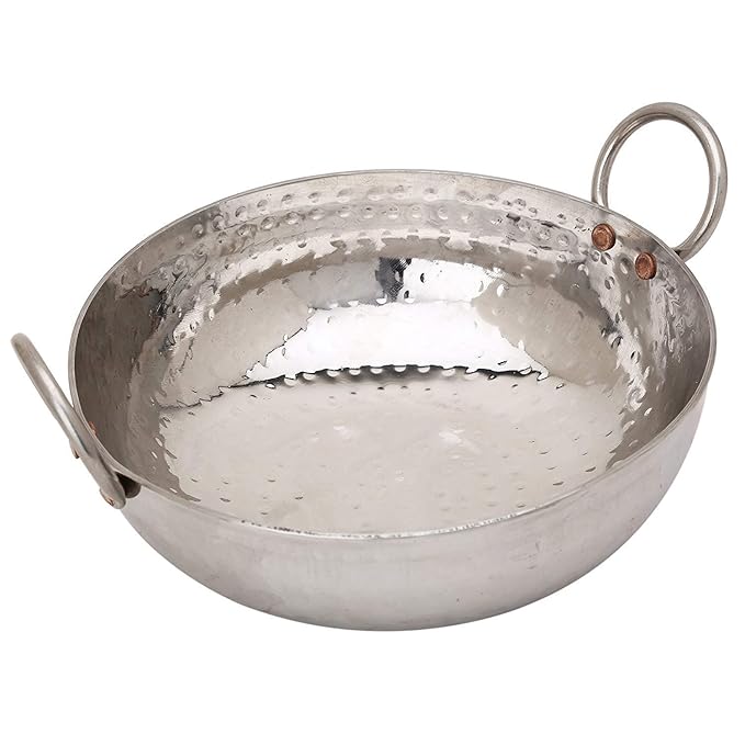 SS Sandwich Bottom Heavy Gauge Kadhai Cookware