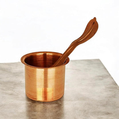 Copper Panchpatra Set with Achaman