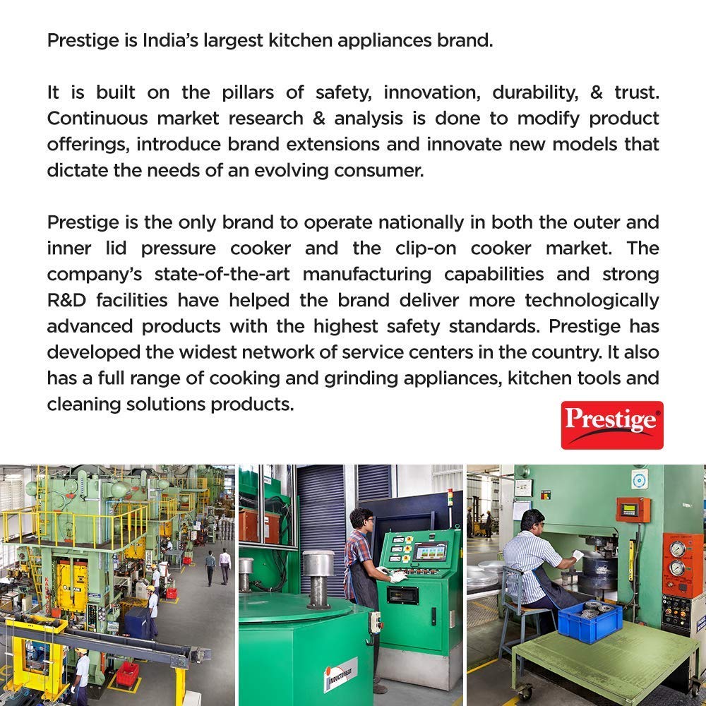 Prestige Omega Deluxe Granite Kadai (All Sizes)