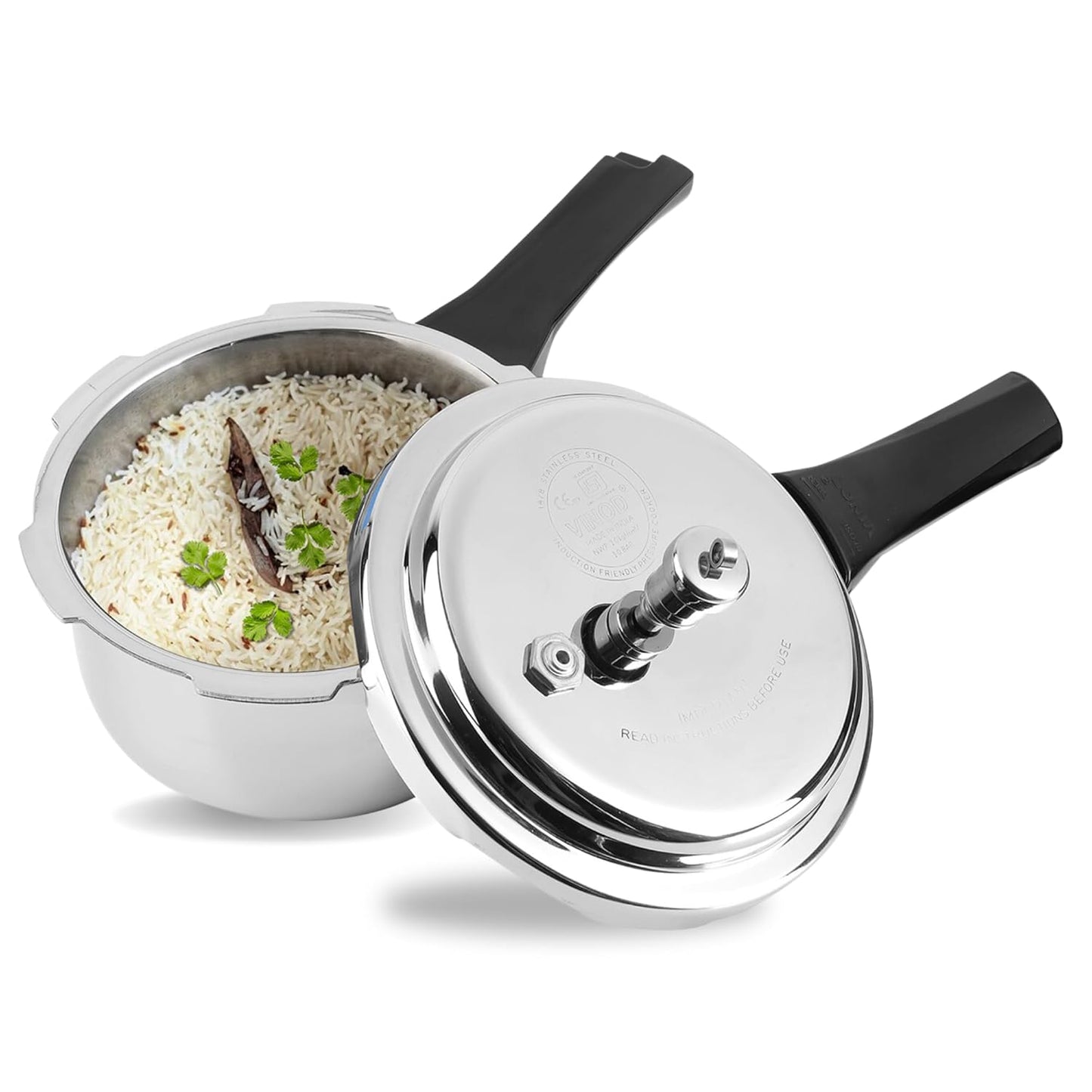 Vinod Stainless Steel Triply Pressure Cookers (All Sizes)