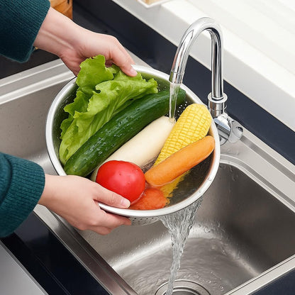 Steel Rice Strainer Colander (Multiple Sizes)