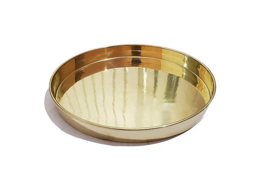 Round Brass Thali