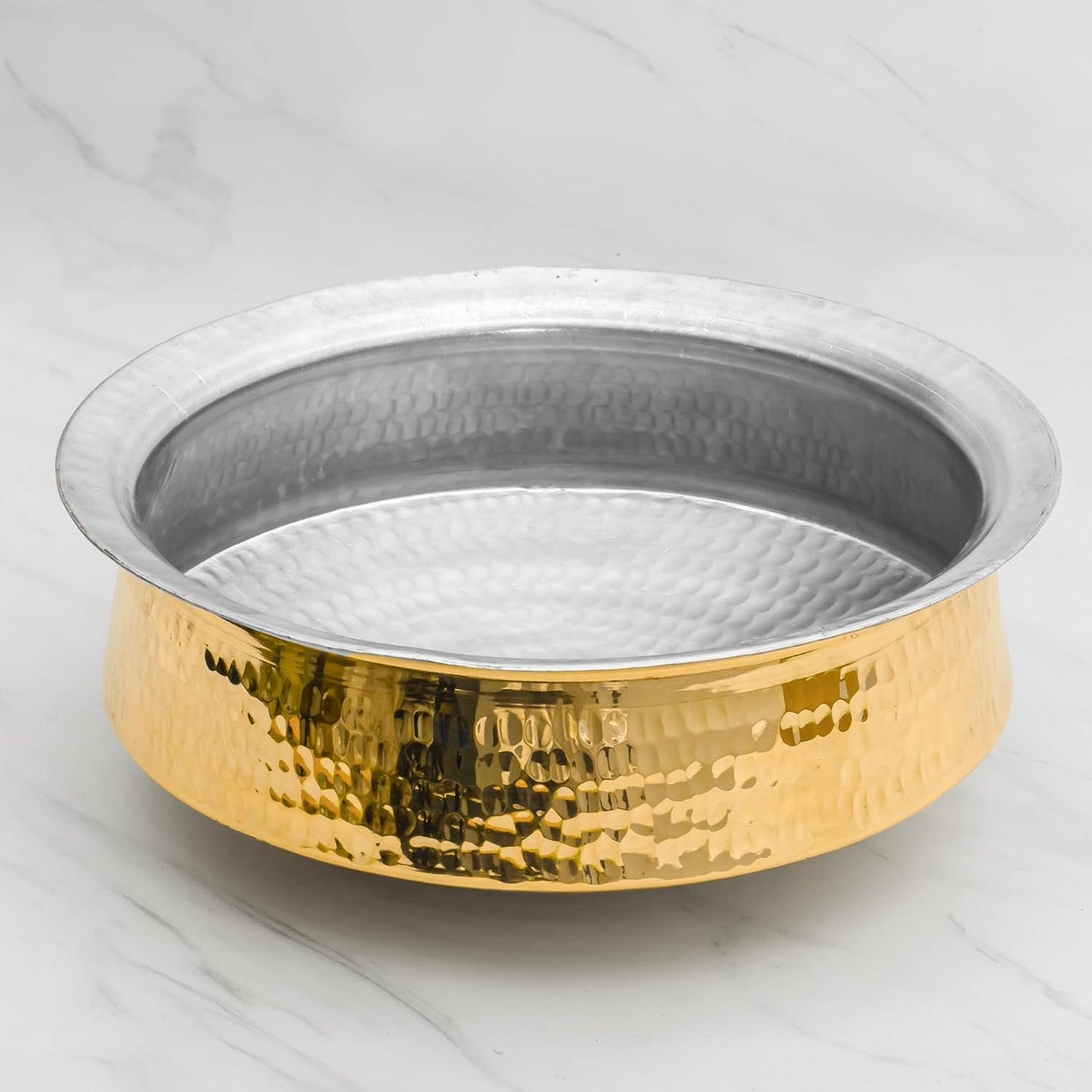 Hammered Brass Lagan Handi Patila for Cooking (All Sizes)