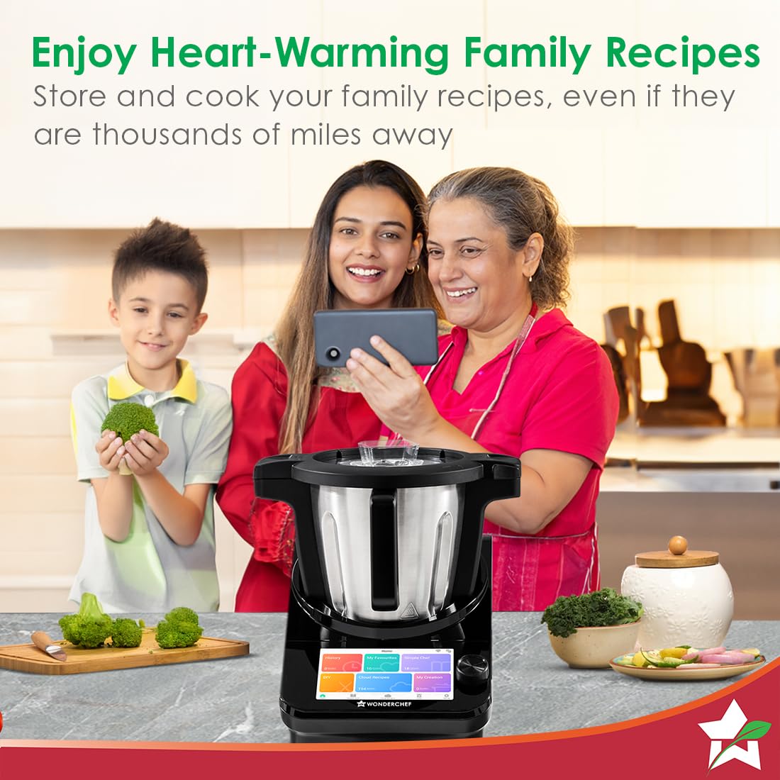 Wonderchef Chef Magic Kitchen Robot, Automatic Cooking Assistant, 500+ Recipes by Chef Sanjeev Kapoor, 15+ Cooking Modes, Create/Edit Recipes, Built-in Weighing Scale, Wi-fi & Phone App, 2-Yr Warranty