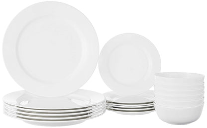 Plain White Melamine Dinner Set