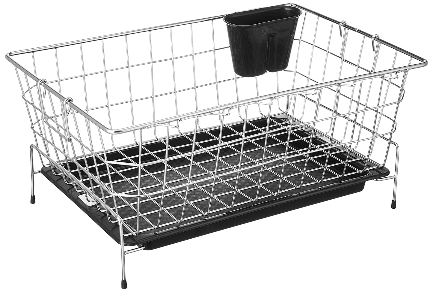 Stainless Steel Dish Drainer Tokra with Drain Tray + Cutlery Stand