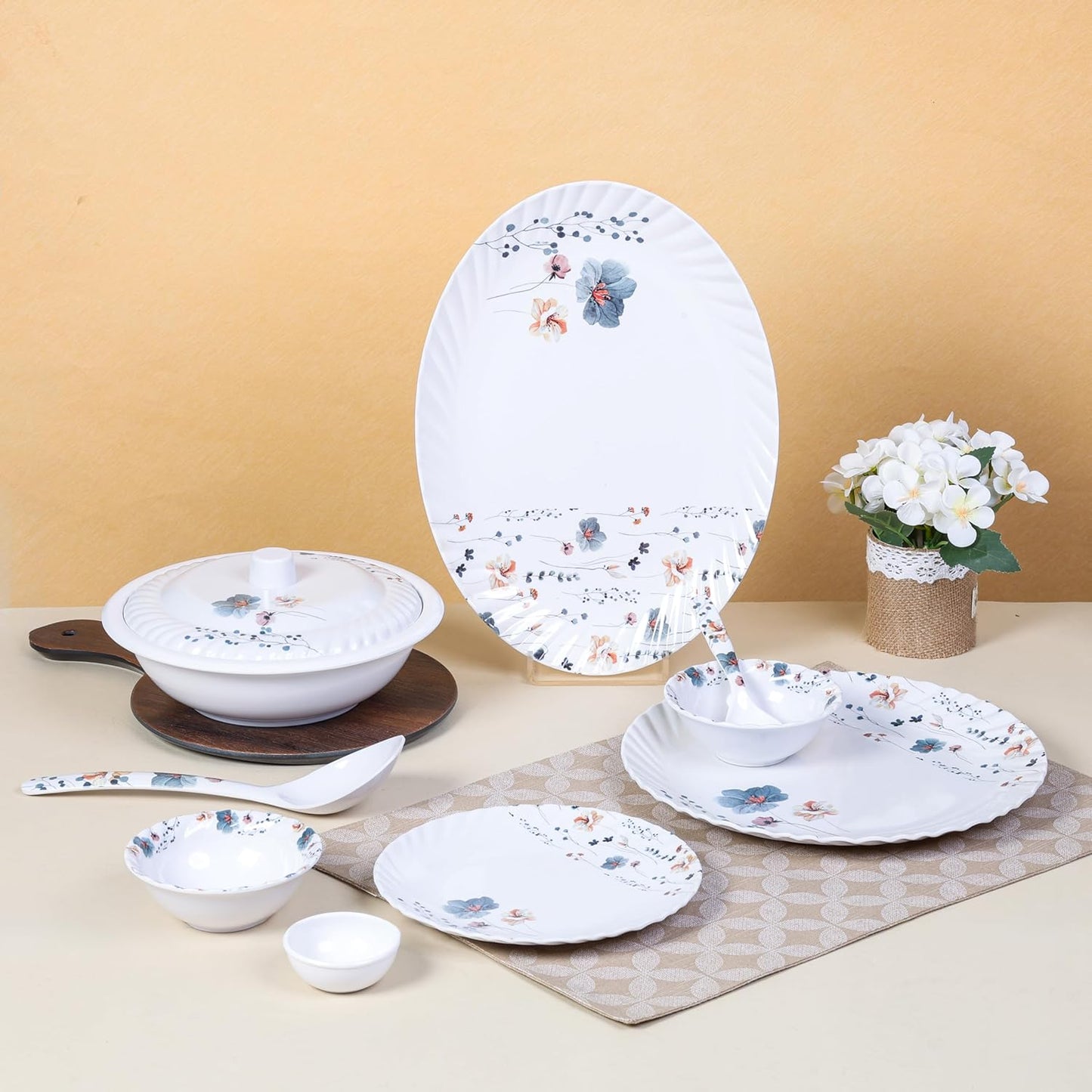Melamine 43 pcs Dinner Set