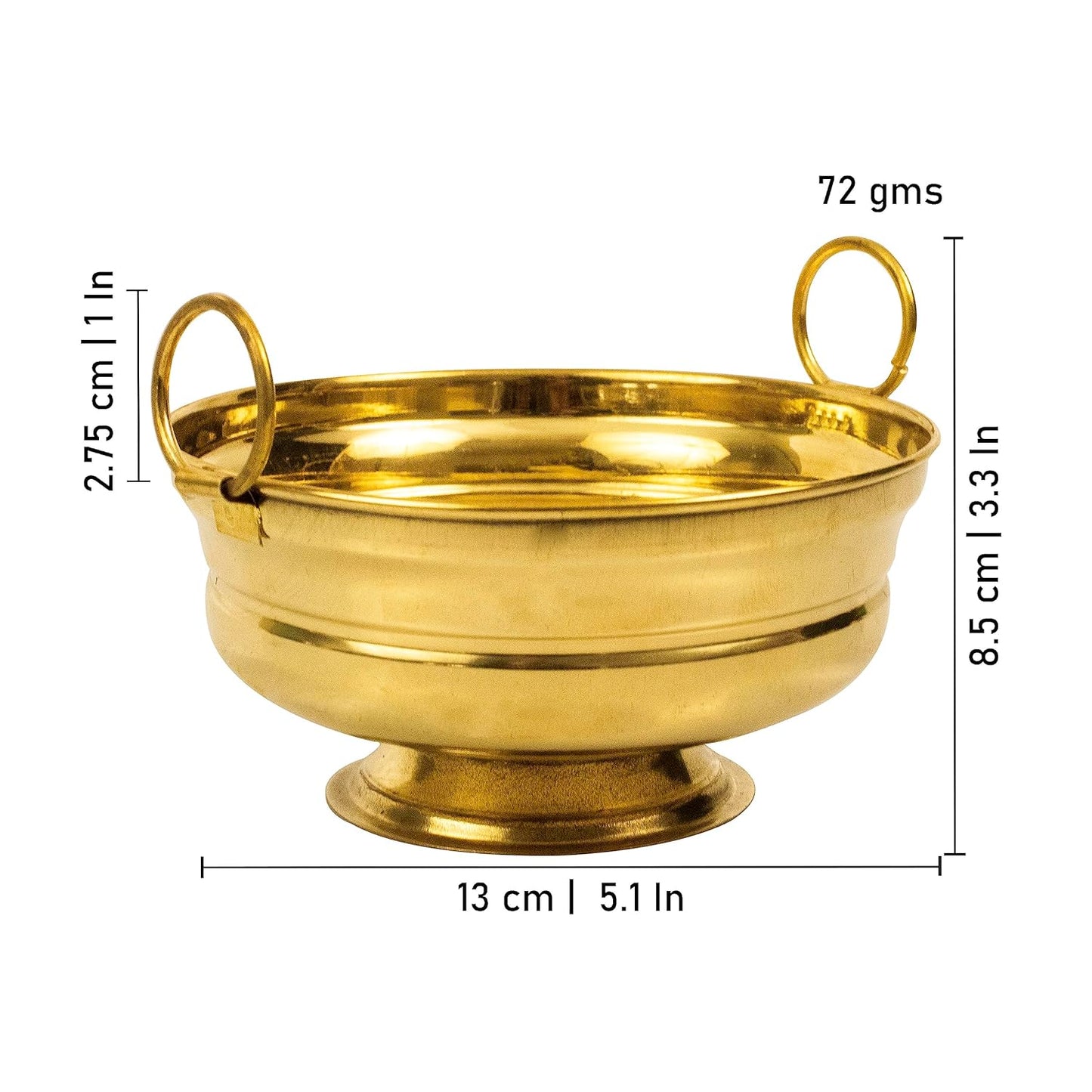 Brass Urli handy Bowl with Handles