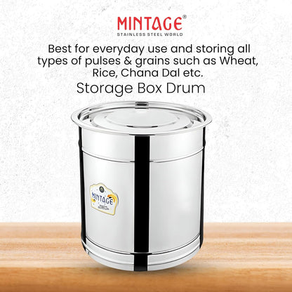 SS Plain Pavali Drum (Multiple Sizes)
