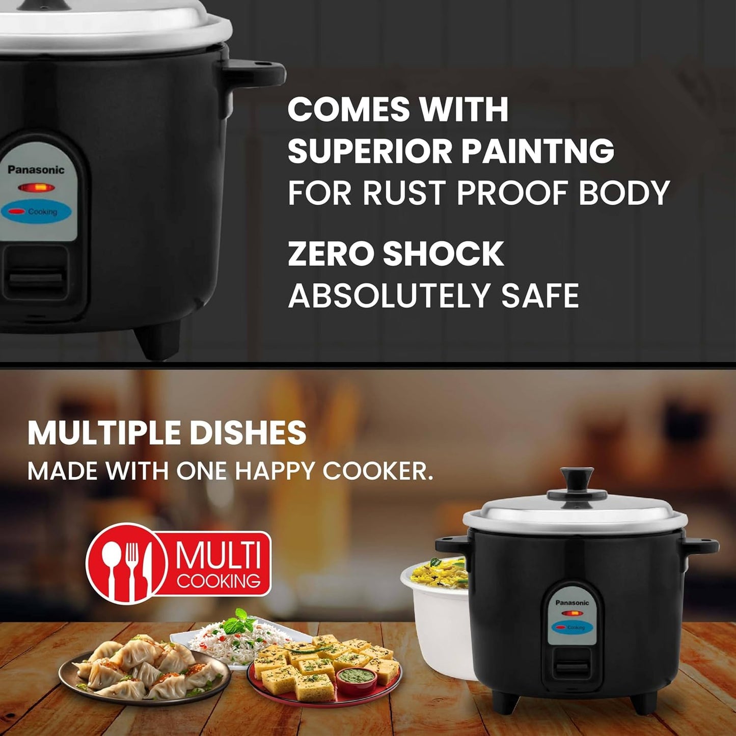 Panasonic SR-WA10(E) 450W Automatic Electric Rice Cooker 1 Litre