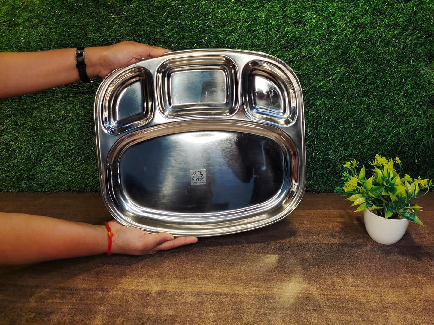 Stainless Steel 4 Compartments Partition Plate