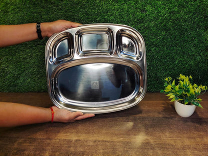 Stainless Steel 4 Compartments Partition Plate