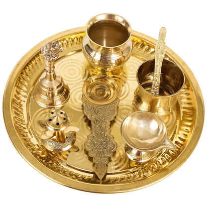 Brass Puja Thali Set