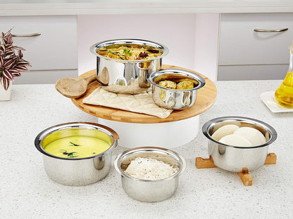 Stainless Steel Tope Set of 5