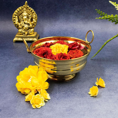 Brass Urli handy Bowl with Handles