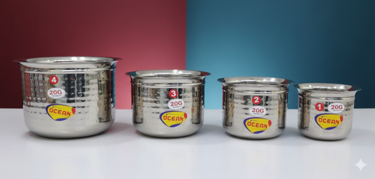 Stainless Steel Height Tope Cookware Set - Matar