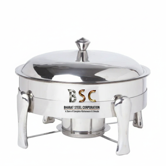 Stainless Steel Round Lift-Top Chafing Dish with Hanger