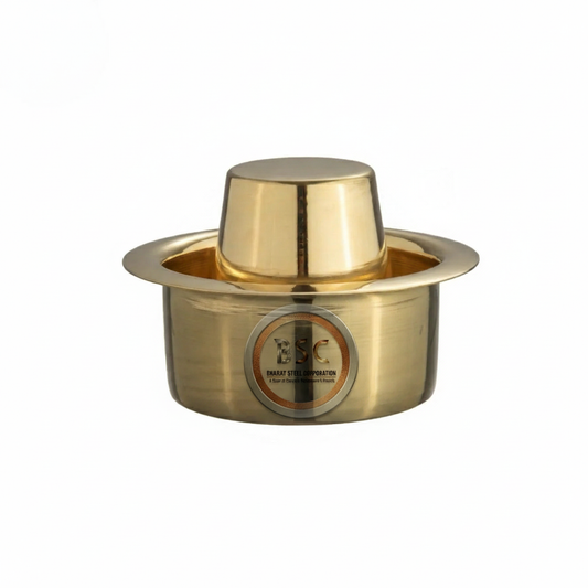 Traditional Pure Brass Coffee Dabara Set, 110 ML, Heavy Duty, Premium Quality