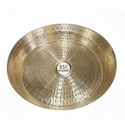 Brass Parat Hammered Pattern, Heavy Duty (All Sizes)