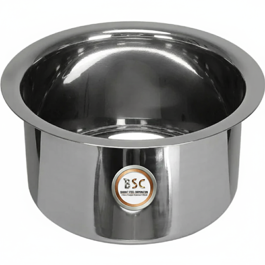 Stainless Steel Heavy Guage Tope with lid (All Sizes)