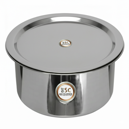 Stainless Steel Heavy Guage Tope with lid (All Sizes)