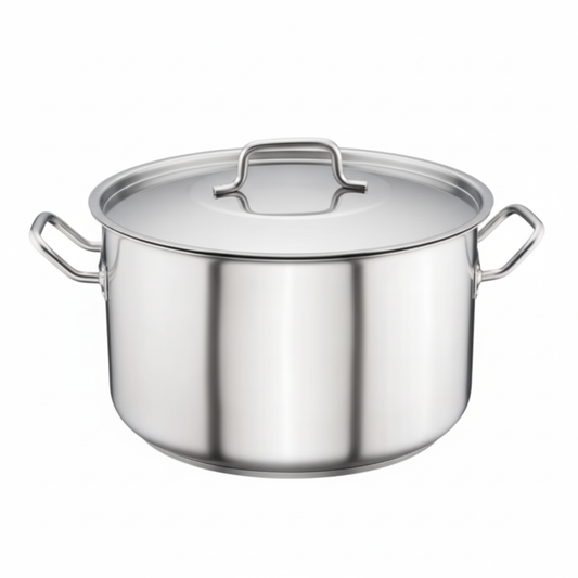 Commercial Stainless Steel Quarter Height Stock Pot Premium Cookware