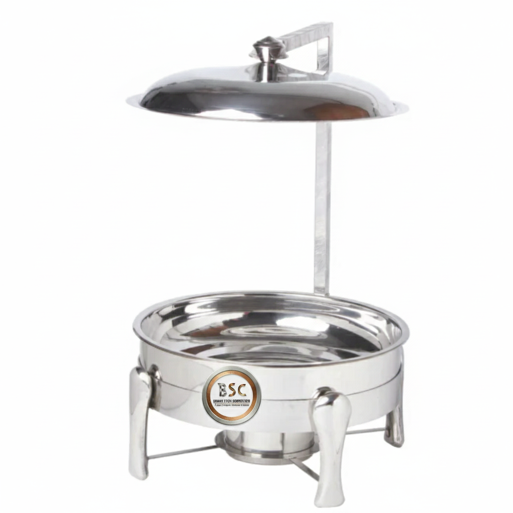 Stainless Steel Round Lift-Top Chafing Dish with Hanger