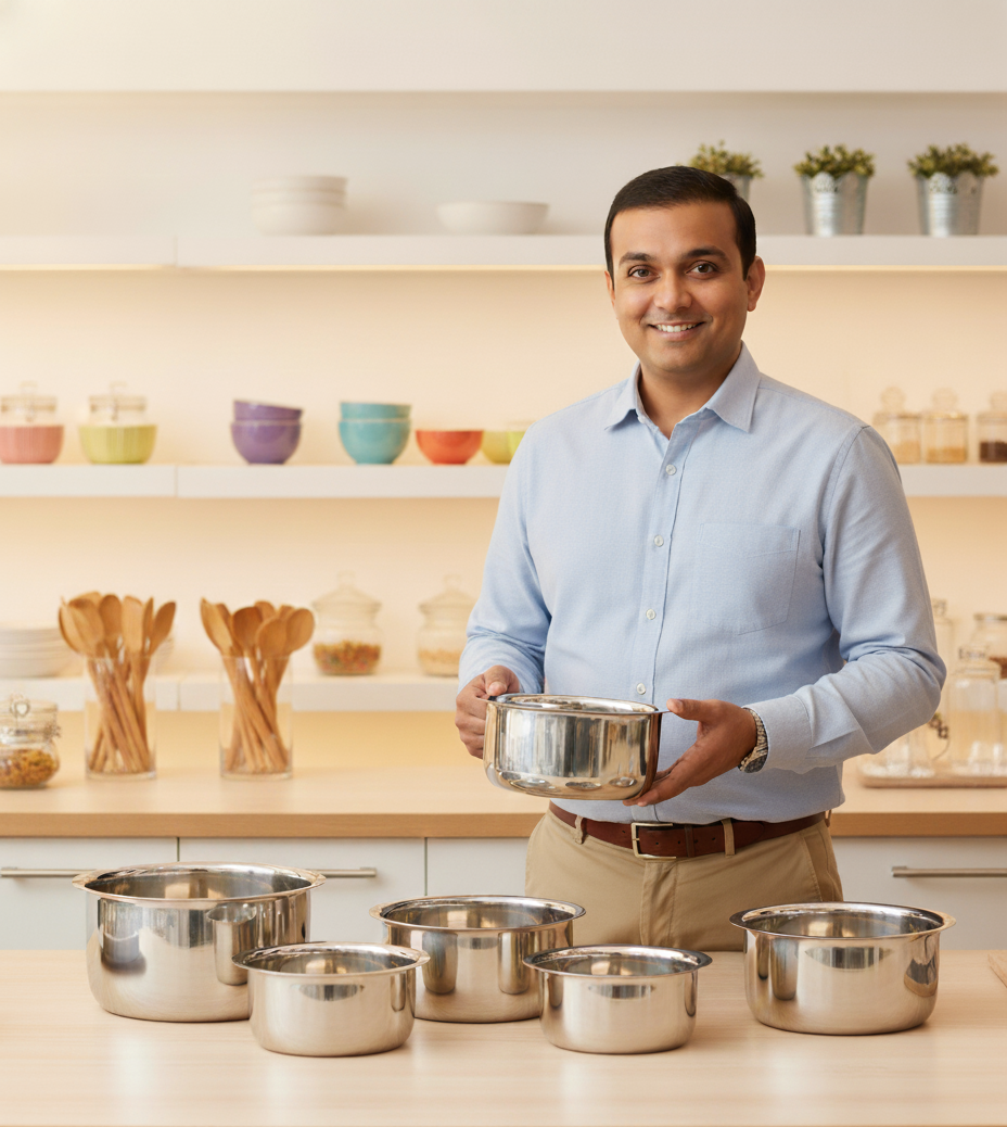 Stainless Steel Tope Set of 5