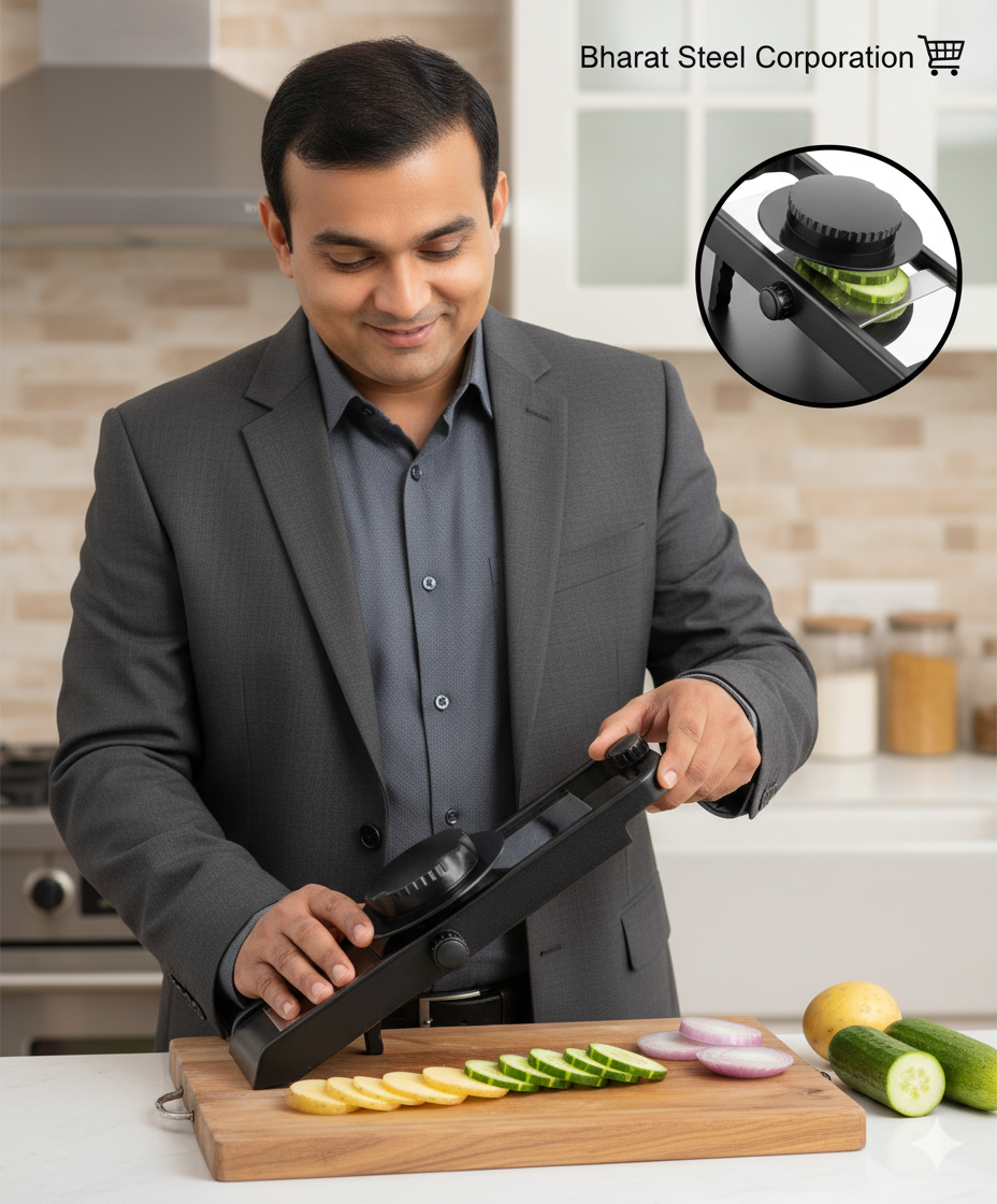 Adjustable Slicer with Variable Thickness Knob