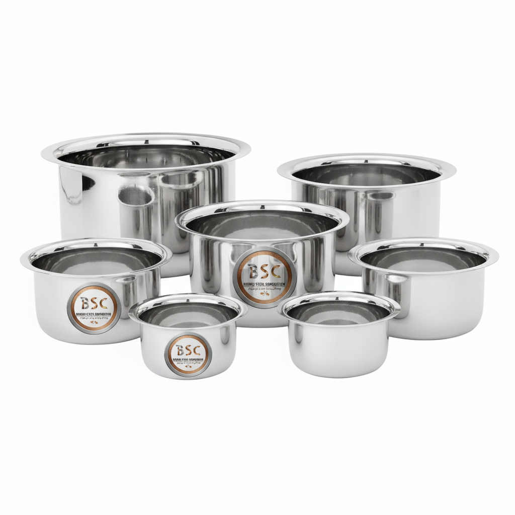 Stainless Steel Tope Set of 5