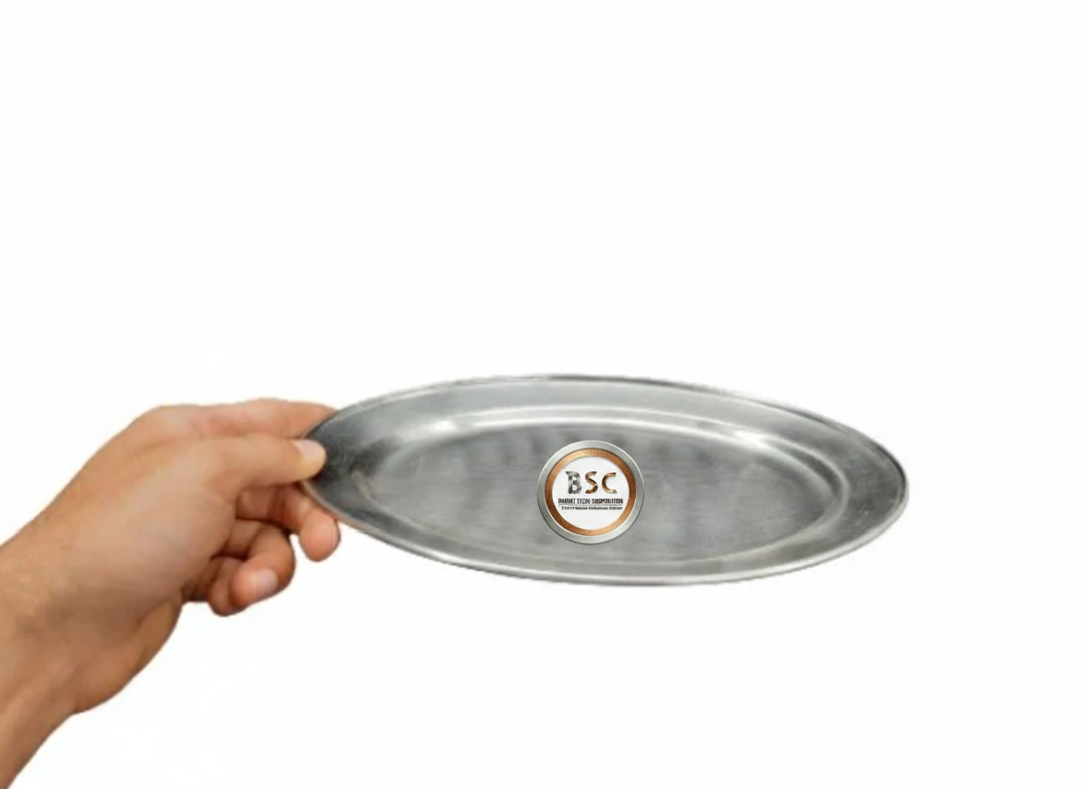 Stainless Steel Matte Finish Oval Platter