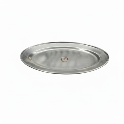 Stainless Steel Matte Finish Oval Platter