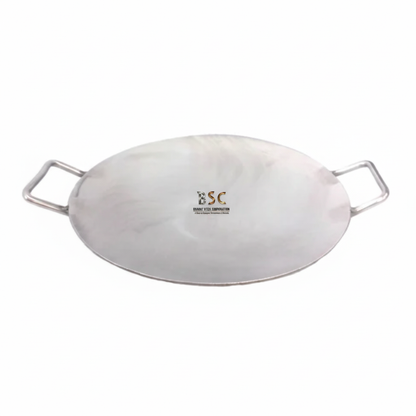Stainless Steel Round Tikki Tawa Platter,3 MM Thick, (All Sizes)