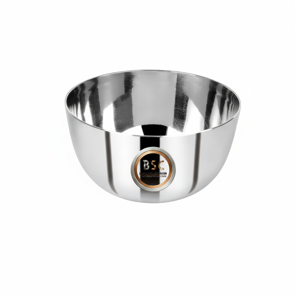 Stainless Steel Apple Shape Katori/Bowl, 110 ML, Dinnerware, Polish Finish, 2.75"