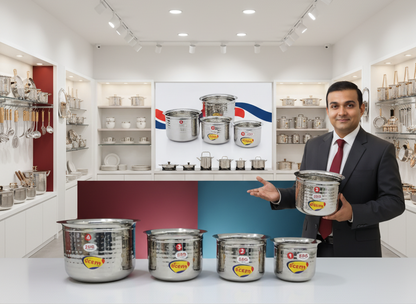 Stainless Steel Height Tope Cookware Set - Matar