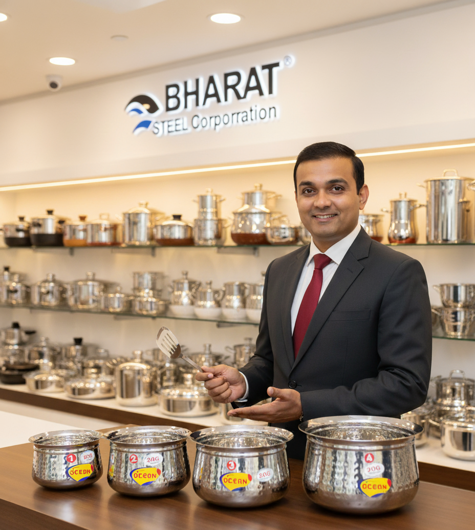 Stainless Steel Handi Cookware & Serving Set