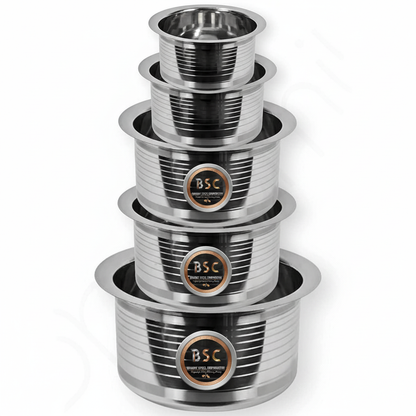 Stainless Steel Silver Touch Tope Set