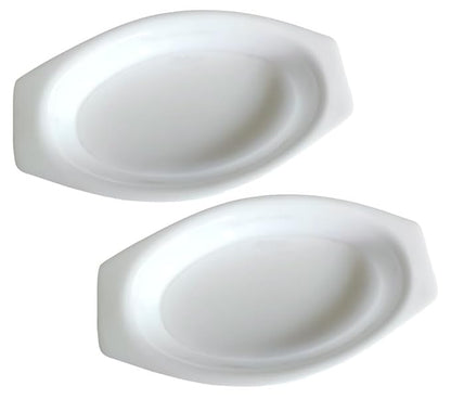 White Oval Curry Serving Dish - Melamine