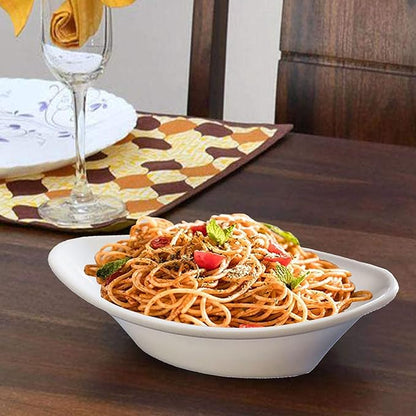 White Oval Curry Serving Dish - Melamine