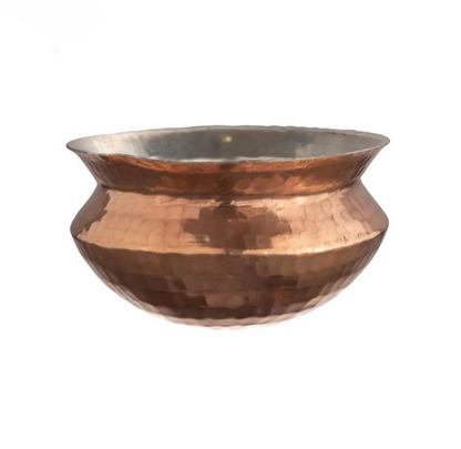 Traditional Copper Cookware Sipri or Pot with Tin Coating