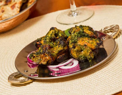 Stainless Steel Matt Finish Tawa Platter with Brass Handle 7"