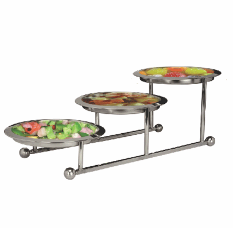 3 x 1 Round Serving Stand